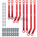8PCS CNC Aluminum High Clearance 4 Links Set for 1/24 RC Crawler Car Axial SCX24 Jeep Gladiator AXI00005
