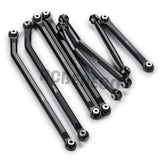 8PCS CNC Aluminum High Clearance 4 Links Set for 1/24 RC Crawler Car Axial SCX24 Jeep Gladiator AXI00005