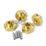 4PCS 12mm Wheel Hex Adapter Brass Counterweight for 1/10 RC Crawler Axial SCX10 III AXI03007 AXI03004 Capra