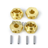 4PCS 12mm Wheel Hex Adapter Brass Counterweight for 1/10 RC Crawler Axial SCX10 III AXI03007 AXI03004 Capra