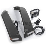 RC Crawler Wheel Eyebrow Lights Mud Fender & LED Lamp for 1/10 Axial SCX10 III AXI03007 Jeep Wrangler AXI03006 Gladiator