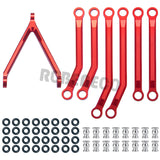 7pcs High Clearance Chassis Links Pull Rod for Axial SCX24 1/24 RC Crawler Car