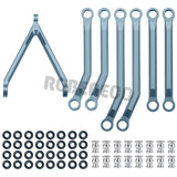 7pcs High Clearance Chassis Links Pull Rod for Axial SCX24 1/24 RC Crawler Car