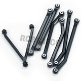 7pcs High Clearance Chassis Links Pull Rod for Axial SCX24 1/24 RC Crawler Car