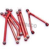 7pcs High Clearance Chassis Links Pull Rod for Axial SCX24 1/24 RC Crawler Car