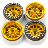 RCBENECO 4pcs 1.9 Beadlock Wheel Deep Dish Negative Offset 10.4mm Wheel Rim for 1/10 RC Crawler Car Axial SCX10 90046 AXI03007 TRX4 VS4-10 Gen8 MST CFX