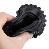 1/18 RC Crawler Tires 1.55 Inch Tire Skin No.3 Tread Pattern 4PCS/Set Replacement Rubber Tyres