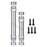 2pcs Steel Center Drive Shafts 40mm+53mm D-Shaped Driveshafts for Axial Scx24 AXI00001 1/24 RC Crawler Car