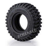 1/18 RC Crawler Tires 1.55 Inch Tire Skin No.3 Tread Pattern 4PCS/Set Replacement Rubber Tyres
