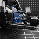 Aluminum Alloy Rear CVD Drive Shafts Dogbone for 1/10 Tamiya DT02 DF03 RC Buggy Upgrade Parts#Color:1Pair