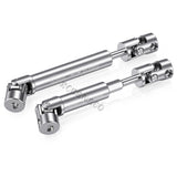 2pcs Steel Center Drive Shafts 40mm+53mm D-Shaped Driveshafts for Axial Scx24 AXI00001 1/24 RC Crawler Car