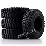 1/18 RC Crawler Tires 1.55 Inch Tire Skin No.3 Tread Pattern 4PCS/Set Replacement Rubber Tyres