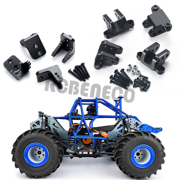 Metal Upper and Lower Shock Suspension Link Mount for LOSI 1/8 LMT 4S King Sling 4WD Digger Monster Buggy Truck Upgrade Parts