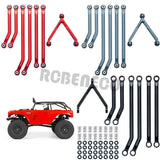 CNC Aluminum High Clearance Chassis Linkage Set for Axial SCX24 AXI90081