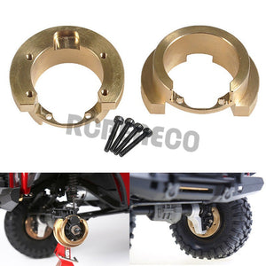 2Pcs RC Brass Counterweight Balance Weight Portal Drive Housing for TRAXXAS TRX4/TRX6