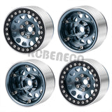 4pcs 1.9 Inch Beadlock Wheel Rim 1 for 1:10 RC Crawler Axial SCX10 TRX4 D90