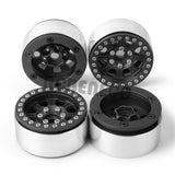 4PCS 1.9" Alloy Beadlock RC Rims 27mm Width Wheel Hub for TRX-4 SCX10 90046 AXI03007 D90 Redcat Gen8 1/10 RC Crawler Car