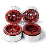 4PCS 1.9" Alloy Beadlock RC Rims 27mm Width Wheel Hub for TRX-4 SCX10 90046 AXI03007 D90 Redcat Gen8 1/10 RC Crawler Car