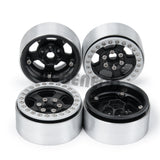 4pcs 1.9inch Beadlock Wheel Rim Hub for Axial SCX10 CC01 F350 D90 90034 TRX4 TRX6 1/10 RC Crawler Car Upgrade Parts