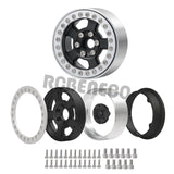 4pcs 1.9inch Beadlock Wheel Rim Hub for Axial SCX10 CC01 F350 D90 90034 TRX4 TRX6 1/10 RC Crawler Car Upgrade Parts