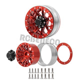 1/2/4pcs 1.9'' Alloy Metal Beadlock Wheel Rims for AXIAL SCX10 D90 TRX4 1/10 RC Crawler