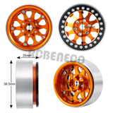 4pcs 1.9" Beadlock Wheel Rim for 1:10 RC Crawler Axial D90 SCX10 TRX4