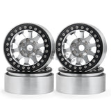 4pcs 1.9" Beadlock Wheel Rim for 1:10 RC Crawler Axial D90 SCX10 TRX4