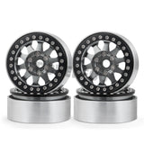 4pcs 1.9" Beadlock Wheel Rim for 1:10 RC Crawler Axial D90 SCX10 TRX4