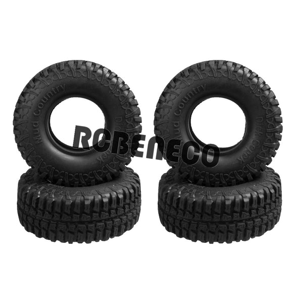 4pcs 1.9Inch 100mm Rubber Wheel Tires for 1Axial SCX10 D90 TRX4
