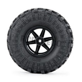 4pcs 1.9 Inch Rubber Tires & Plastic Wheel Rim Set for Axial SCX10 D90 1:10 RC Rock Crawler