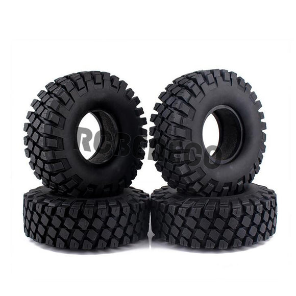 4PCS 114MM 1.9inch Rubber Wheel Tires for TRX4 SCX10 CC01 D90