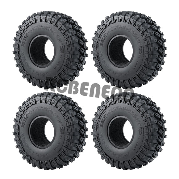 4pcs 1.9inch Rubber Tyres Wheel Tires 123mm for Axial SCX10 II TRX4