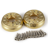 4pcs Brass RC Internal Wheel Weight Stack Counterweight for 1.9"/2.2" Beadlock Wheels Rims 1/10 RC Crawler Car