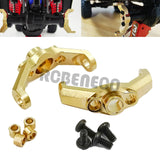 2pcs Brass Caster Blocks Front C-Hub Carrier Counterweight for 1/18 RC Crawler TRX4M Bronco Defender Upgrade Parts