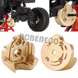 2pcs Brass Outer Portal Covers Counterweight for 1/18 Axial UTB18 Capra Unlimited Trail Buggy Upgrade (UTB18-01)