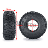 4pcs 1.9inch Rubber Tyres Wheel Tires 120mm for 1:10 Axial SCX10 II 90046