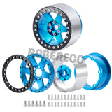 4PCS 2.2 Beadlock Wheels Rim for SCX10 D90 Wraith 90048 90018 RR10 TRX4 RedCat MST RC 1/10 Crawler Car