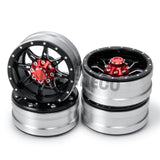 1/2/4pcs 1.9inch Alloy Beadlock Wheel Rims for SCX10 D90 TRX4