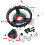 32P 56T&18T Spur Gear Steel Transmission Gears for 1/10 Traxxas Slash 2WD Rustler Stampede Upgrade Parts