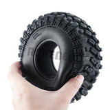 4pcs 2.2inch Rubber Tyre Wheel Tires with Foam Insert for Axial SCX10 90046 AXI03007 Wraith 90048 TRX4 1/10 RC Rock Crawler Car