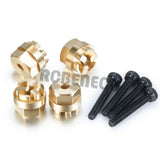 4PCS Hex Wheel Hub Adapters Brass Counterweight for 1/18 Kyosho Jimny RC Car