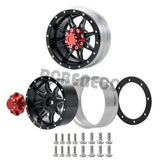 1/2/4pcs 1.9inch Alloy Beadlock Wheel Rims for SCX10 D90 TRX4