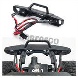 Aluminum Alloy Rear Bumper/Front Bumper with LED Front Light for Axial SCX24 AXI00006 Bronco 1/24th RC Crawler