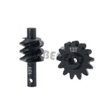 Steel Overdrive Gears, Differential Diff Worm Gear Set 12T 13T 14T 16T for SCX24 C10 JLU Gladiator Bronco Deadbolt Axial 1/24 RC Crawler Car