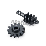 Steel Overdrive Gears, Differential Diff Worm Gear Set 12T 13T 14T 16T for SCX24 C10 JLU Gladiator Bronco Deadbolt Axial 1/24 RC Crawler Car