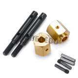 Portal Stub Axle Drive Gear Shaft and Wheel Hex Adapter for Axial SCX10 III AXI03007