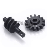 Steel Overdrive Gears, Differential Diff Worm Gear Set 12T 13T 14T 16T for SCX24 C10 JLU Gladiator Bronco Deadbolt Axial 1/24 RC Crawler Car