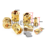 Extended Adapter 4mm Widen Brass Wheel Hex for Axial SCX24