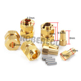 Brass 7mm Wheel Hex Hub Extension, Steering Knuckle, Wheel Weights Hex Adapter, Diff Cover Front Rear, Girder Mount for Axial Scx24