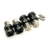 4PCS 12mm Aluminum Wheel Hex Hub 15mm Offset Extension Hex Drive Adapter Combiner for Axial SCX10 CC01 D90 Wraith 1/10 RC Crawler